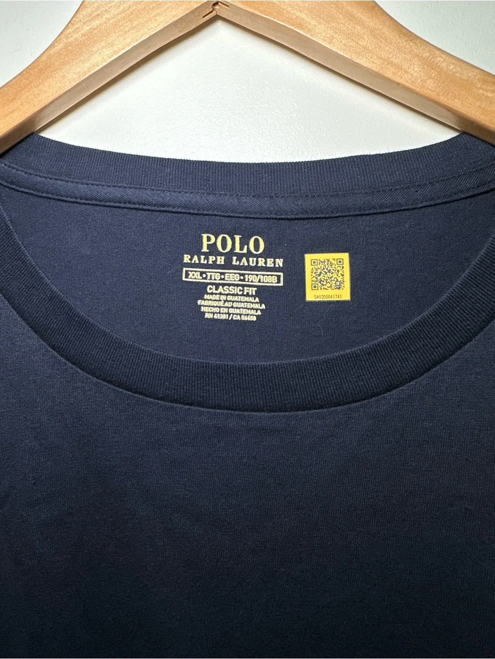 Polo by Ralph Lauren Navy Short Sleeve Crew Tee with Red Pony